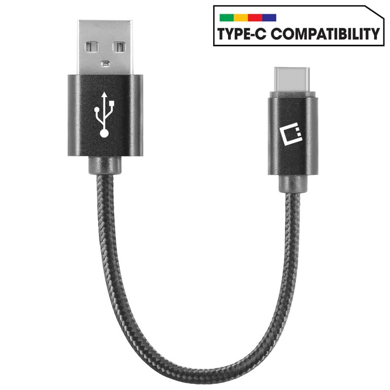 PACK CHARGEUR SECTEUR 2,4A + CABLE TYPE C USB-C NOIR