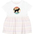 thumbnail image 3 of Inktastic German Shepherd Silhouette Vintage Retro Girls Baby Dress, 3 of 5