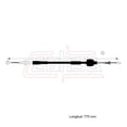 thumbnail image 2 of Cable Chicote Acelerador Compatible Con Chevrolet Chevy 1.4L 1.6L 1994 1995 1996 CAHSA Cable Chicote Acelerador, 2 of 6
