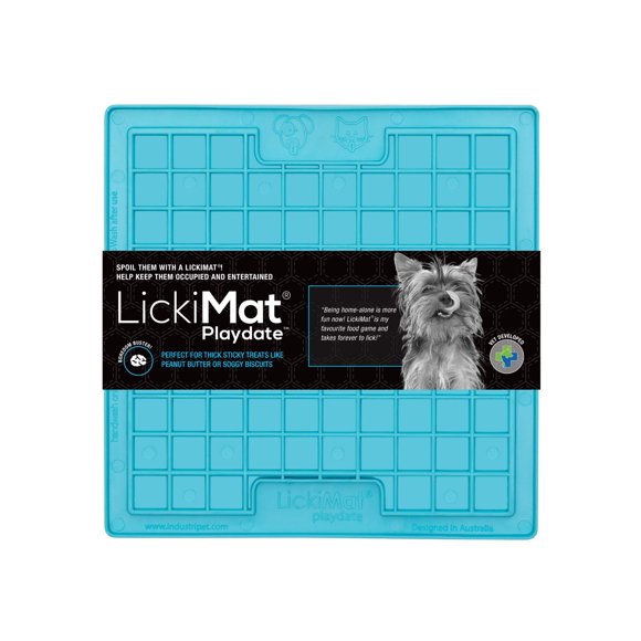 Slow Feeder LickMat Classic Playdate para perros, color rojo