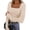 Beige, variant on T Shirts for Women Trendy Long Sleeve Solid Color Ladies Tops Breathable Loose Fit Scoop Neck Clothes Outfits Work Blouses for Women