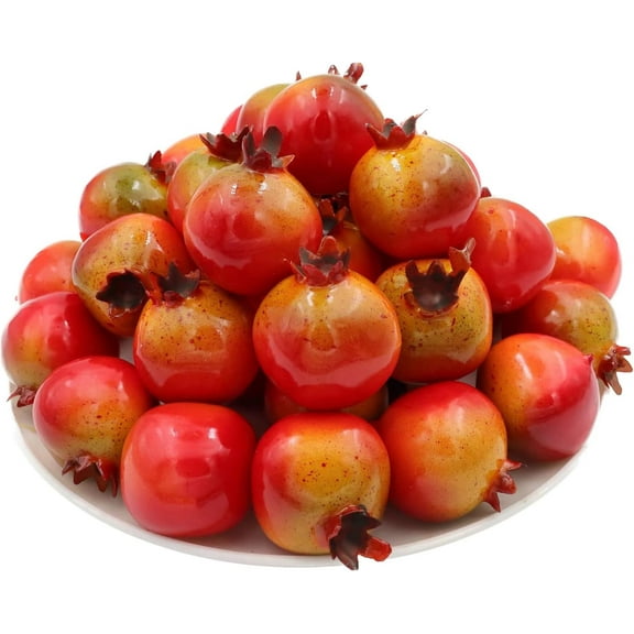 30pcs Artificial Red Apples Fake Fruit Home Kitchen Party Decoration Simulation Lifelike Photography Prop Model Wedding Office Desk Restaurant Ornament