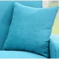 thumbnail image 3 of Knubmt 2 Seat Loveseat Sofa with Metal Legs, Comfortable Fabric Sofa Couch for Living Room, Apartment, Home, Office, Bedroom, Blue, 3 of 6