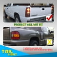 thumbnail image 6 of 1 Pair Tail Light Compatible with 1999-2006 Chevy Silverado 1500 2500 3500 2007 Classic,1999-2002 GMC Sierra 1500 2500 3500 Driver and Passenger Side Brake Light,Matte Black+Smoked Lens, 6 of 8