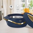 thumbnail image 4 of Casserole set For Kitchen | Inner Stainless Steel Casserole | Keeps Food hot & Fresh Chapati, Roti, Biryani | Christmas Gift | Kitchen Item Set of 2 (2000 ml Each) Blue, 4 of 6