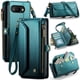 thumbnail image 1 of Funda tipo cartera para Google Pixel 9A con bloqueo RFID, tarjetero, cremallera y ranura para billetes, correa de hombro magnética de piel sintética suave para mujer, 1 of 10