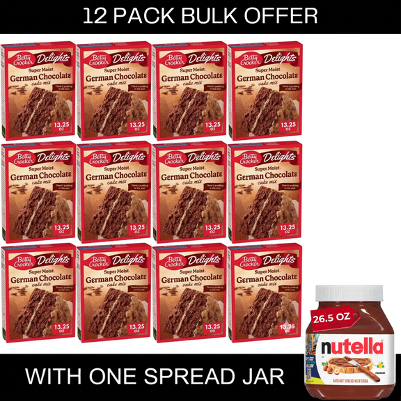 Betty Crocker Delights Super Moist German Chocolate Cake Mix, 13.25 oz.