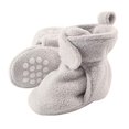 thumbnail image 2 of Luvable Friends Unisex Baby Cozy Fleece Booties, Gray, 0-6 Months, 2 of 2