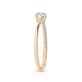 thumbnail image 3 of ANGARA Natural Diamond Criss-Cross Engagement Ring in 14K Rose Gold for Women (Size-4.6mm| Color-I-J| Clarity-I1-I2) | April Birthstone, Anniversary, Jewelry Gift for Women | Natural Diamond Ring, 3 of 10
