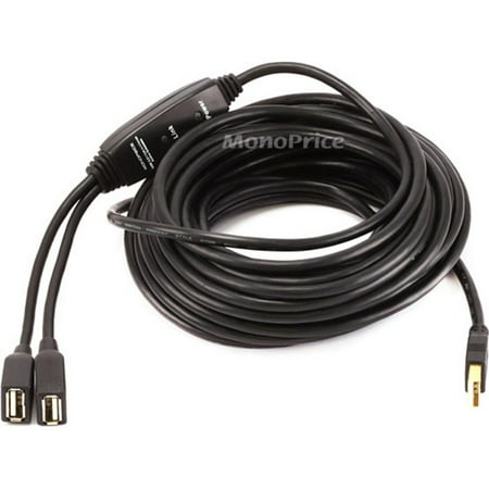 

Monoprice 32ft 2 Port USB 2.0 A Male to A Female Active Extension / Repeater Cable