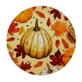 thumbnail image 4 of HAOXIT Fitted Round Fall, Fallen Thanksgiving Table Cover,Elastic Edged Table Cloth Fits Round Tables 31-35, 4 of 8
