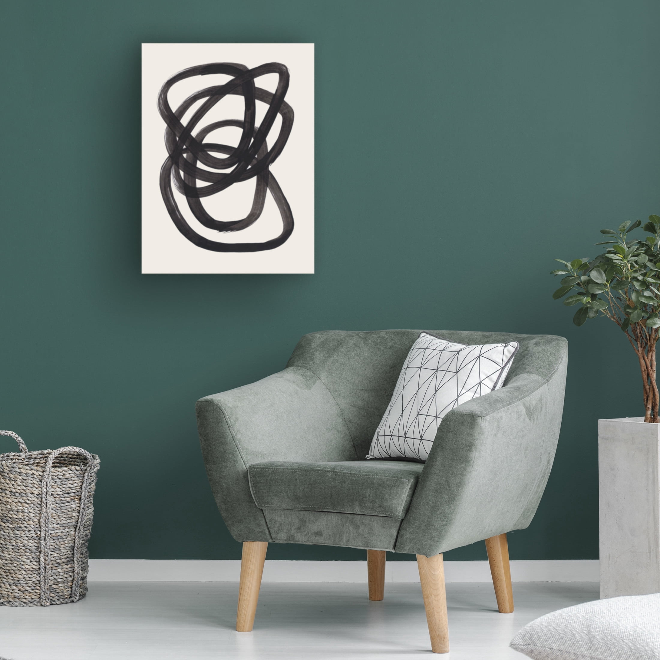 Trademark Fine Art Ejaaz Haniff Ink Spiral Rings Canvas Wall Art