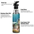 thumbnail image 3 of Big Turtles Corals Underwater Sports Bottle with Straw Stainless Steel Water Jug Portable Thermal Cup Leak-proof 600ML, 3 of 9
