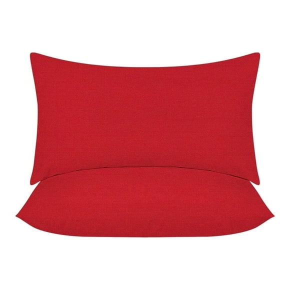 Covers&All Sunbrella Lumbar Pillows Set of 2, UV Fade resistant & Water Repellent Rectangle Lumbar Throw Pillows (Inserts with Covers) for Indoor Outdoor Use