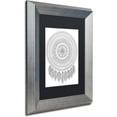 thumbnail image 2 of Trademark Fine Art "Mandalafeather Dreamcatcher" Canvas Art by Hello Angel, Black Matte, Silver Frame, 2 of 4
