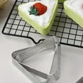 thumbnail image 4 of 1pc, Triangle Cake Mold Ring (3.3''x2.9''), Perforated Mousse Cake Ring, Stainless Steel Cookie Cutters, Pancake Molds, Baking Tools, Kitchen Gadgets, Kitchen Accessories, Home Kitchen Items, 4 of 4