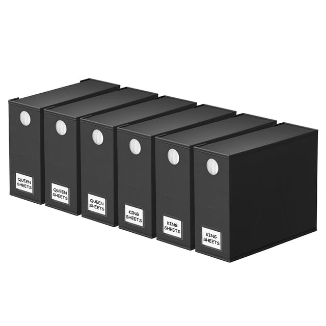 Organizador de sábanas plegable SpaceAid de 6 piezas con ventana