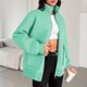 thumbnail image 3 of HongQid Women's Zip up Sweatshirt Collared Neck Long Sleeve Loose Casual Lightweight Jacket with Pockets, 3 of 3