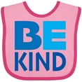thumbnail image 3 of Inktastic Be Kind Logo in Blue Boys or Girls Baby Bib, 3 of 4