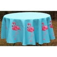 thumbnail image 2 of Betsy Drake TR084 58 in. Pink Flamingo Round Table Cloth, 2 of 3