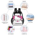 thumbnail image 5 of Hello Kitty Clear Backpack Heavy Duty See Through Bookbag Transparent Bag for Colleges School Work Sport Travel, 5 of 7