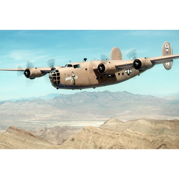 24x36 gallery poster, Diamond Lil, B-24 Liberator bomber