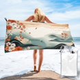thumbnail image 1 of ZICANCN Microfiber Beach Towels, Waves Charming Scenery Quick Dry Bath Towels 27.5"x55" Inch Oversized for Adults Men Women, 1 of 9