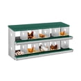 thumbnail image 1 of Yeshouse Nido para gallinas de 6, 8 y 10 agujeros, de acero galvanizado inoxidable, para gallinas, fácil de recoger y limpiar, 1 of 7