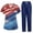 03-Light Blue, variant on 1776-2026 Scrubs for Women Set 250th Anniversary USA Medical Uniform - 4th of July V-Neck Top & Straight Leg Pants with Pockets, Nurse Workwear 02-Blue M