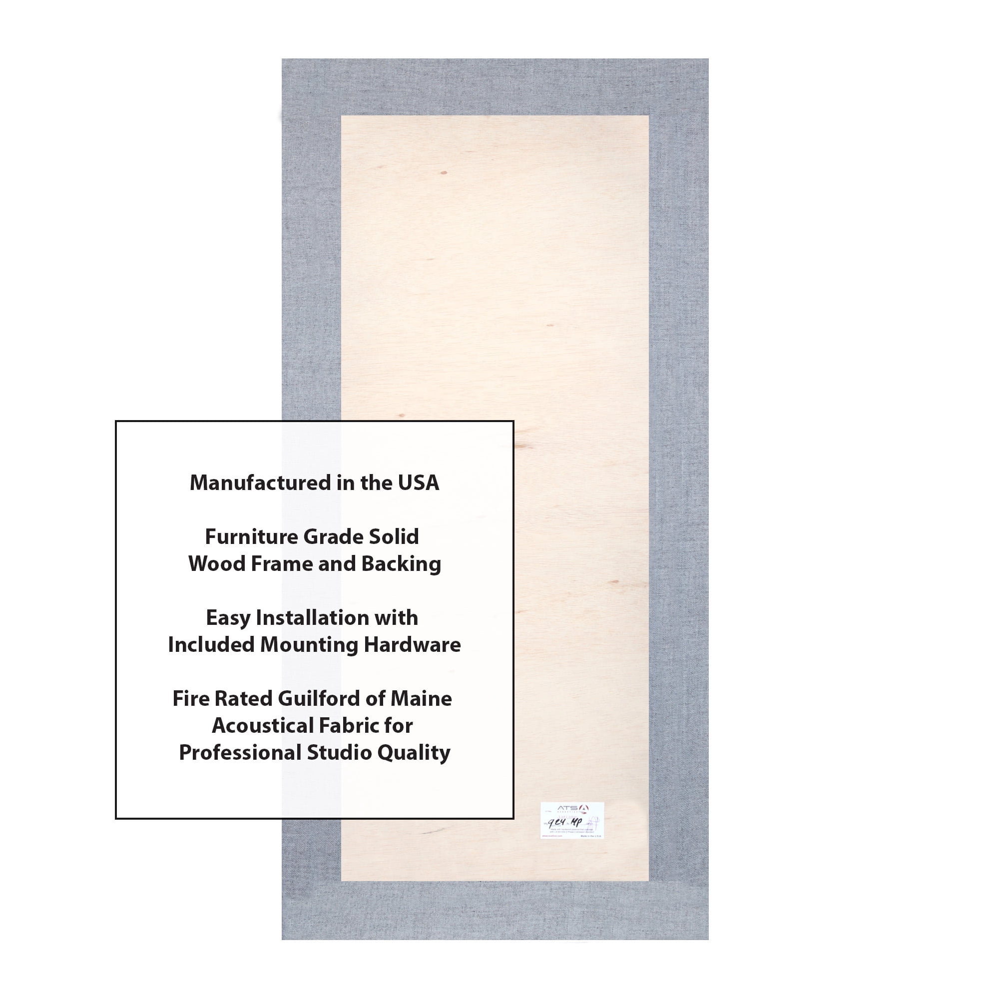 ATS Acoustics Home Office Residential Acoustic Treatment Room Kit Sound Absorbing Acoustic Panel 8 Pack for 120-200 Sq Ft (Blue Smoke)