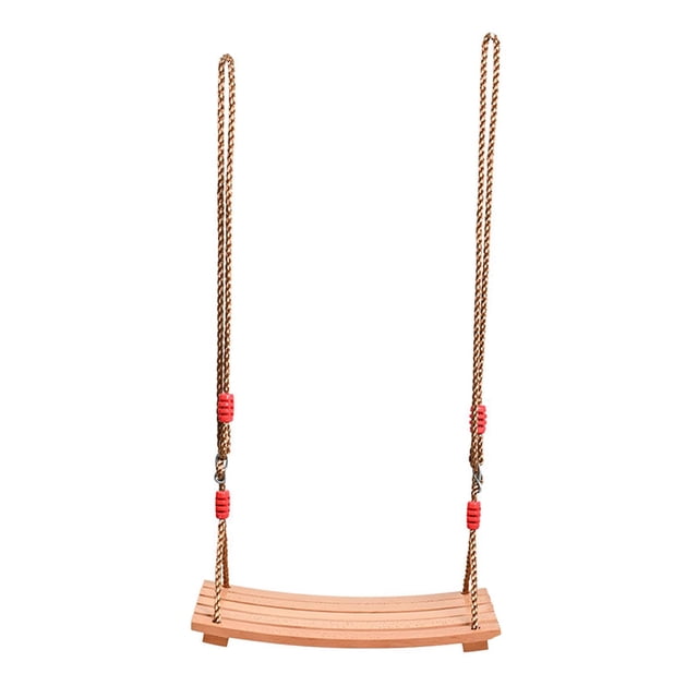 MERIGLARE Wooden Swing Easy to Use Hanging Tree Swing Seat for Garden Backyard Playing