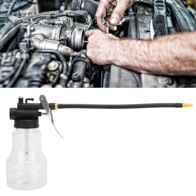 Machine Oil Pot, Oil Can Pump Oiler, Manual Transparent High Pressure Oiler, Lubrication Oil Suitable For Liquid Handling, Oiling, Oil Lube Systems