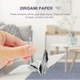 thumbnail image 2 of OULII DIY Square Origami Paper Plated Silver Color Ideal for Handmade Decorations and Craft Work, 2 of 8