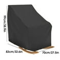 thumbnail image 2 of Waterproof Rocking Chair Cover Snow-proof Silver Coated Cloth Children Front Yard Chairs Covers Furniture Accessories, 2 of 7
