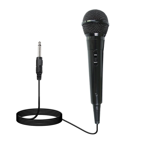 Micrófono dinámico con cable, plug-play, cardioide universal, dinámico, con cable largo, accesorios para karaoke y máquina de canto.