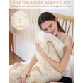 thumbnail image 5 of Beige Marble Pillow Cases Cal King Size, Smooth Satin Pillowcase for Hair and Skin, Chic Neutral Minimalist Fluid Aesthetic Decorative Cooling Bed Pillow Covers with Zipper, 20x40 Inches, 5 of 5