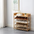thumbnail image 2 of Bamboo Shoe Rack Organizer, 5 Tier Shoe Shelf Storage Organizer, for Entryway, Hallway, and Closet (Nature), 2 of 7