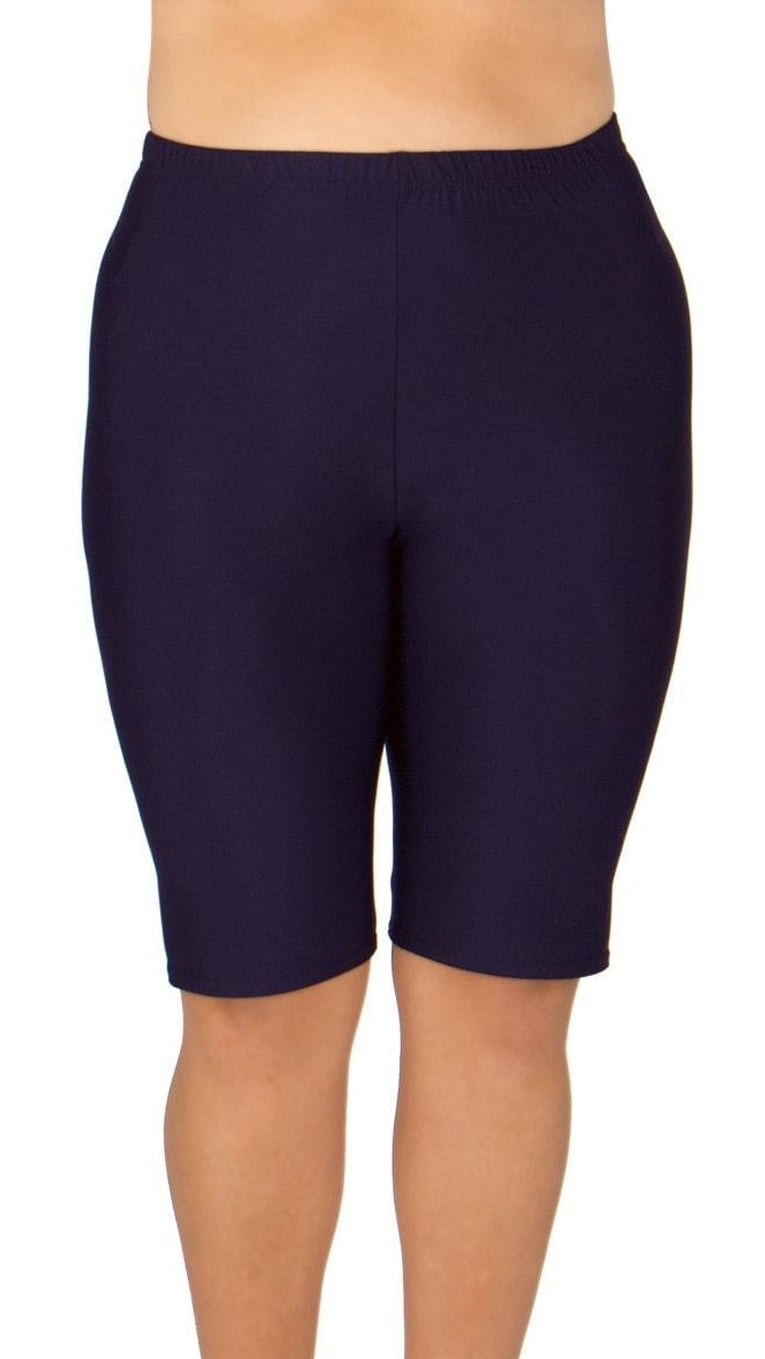 Women's PlusSize Long Swim Shorts Available in 2 COLORS 2X (18W20W) / Navy