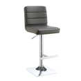 thumbnail image 1 of Coaster Upholstered Faux Leather Adjustable Bar Stools in Gray, 1 of 2