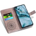 thumbnail image 2 of Case for OnePlus Nord Wallet Case Leather Premium PU Embossed Design Magnetic Closure Protective Cover with Card Slots for OnePlus Nord, Black, 2 of 5