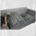 thumbnail image 6 of Shipwreck Soft Flannel Fleece Throw Blanket, Wreck Small Stranded Boat on Seaside Snow Clouds Windy Day Wave Picture, Cozy Plush for Indoor and Outdoor Use, 70" x 90", Black and White, by Ambesonne, 6 of 6