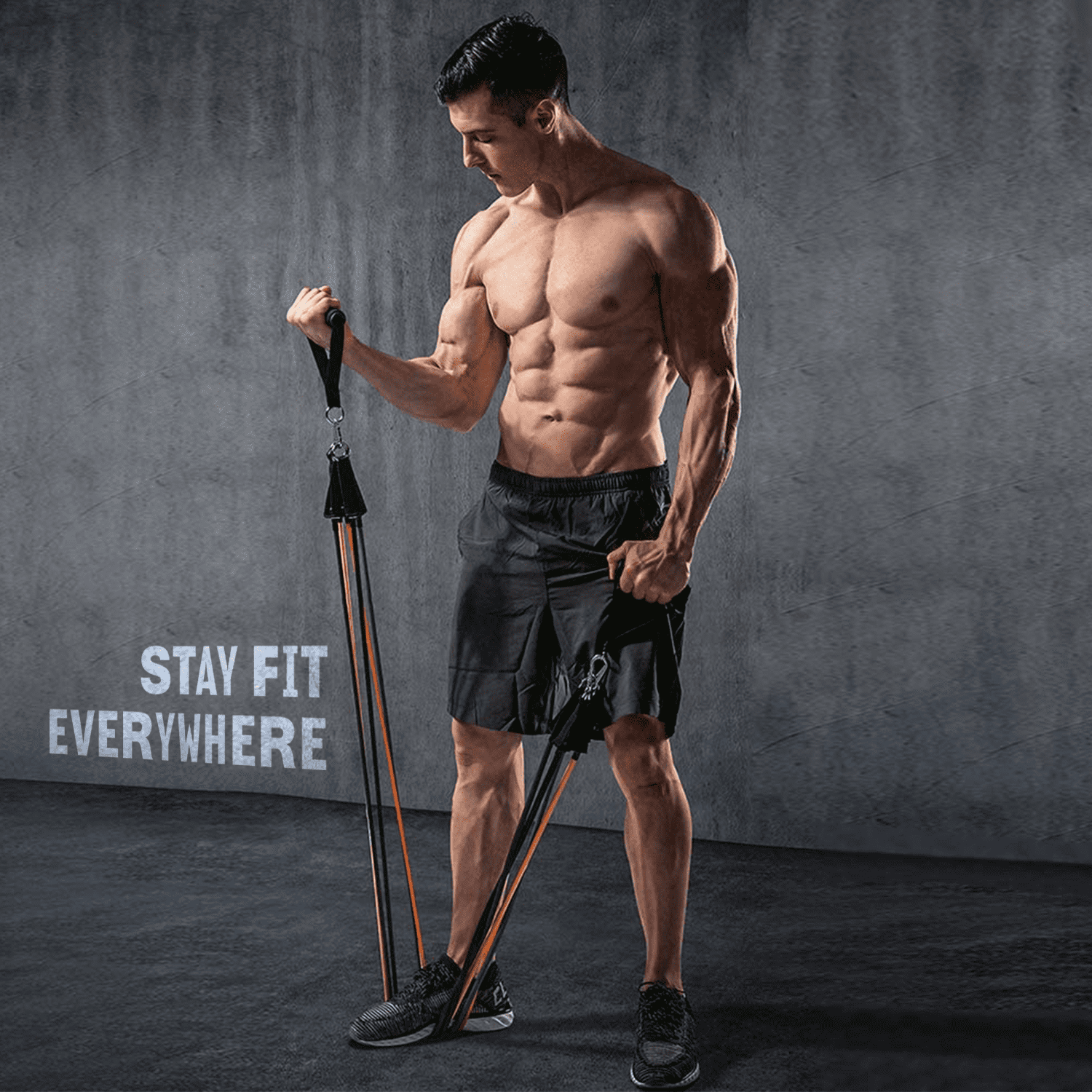 for Men Women Home Workouts and Resistance Training HUHHRRY Resistance Bands Set -【2020 Upgraded】 Exercise Bands with Handles 100% Life Time Guarantee Ankle Straps Door Anchor and Guide Book 