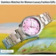 thumbnail image 5 of Watches for Women Ladies Female Fashion Waterproof Dress Business Stainless Luxury Classic Analog Quartz Simple Wife Gifts Wrist Watch, 5 of 12
