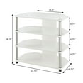 thumbnail image 4 of Convenience Concepts Designs2Go Corner TV Stand for TVs up to 29 Inches, White, 4 of 5