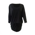 thumbnail image 2 of Womens Long Sleeve Casual Crew Neck Basic Loose Tee Tunic Blouse Tops, 2 of 3