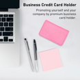 thumbnail image 3 of Leather business card case with magnetic clasp, 3 of 5