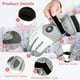 thumbnail image 5 of Guantes de esquí para mujer, juego de guantes y calcetines de esquí impermeables muy cálidos, guantes de invierno antideslizantes con pantalla táctil y calcetines térmicos gruesos para esquí, ciclismo, 5 of 8