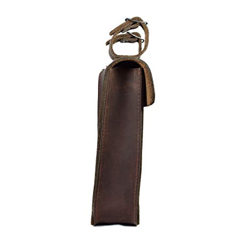 Pouch Hide & Drink Bourbon Brown Holder Stylish Travel Accessories Handmade Includes 101 Year Warranty Leather Triple Pen Case