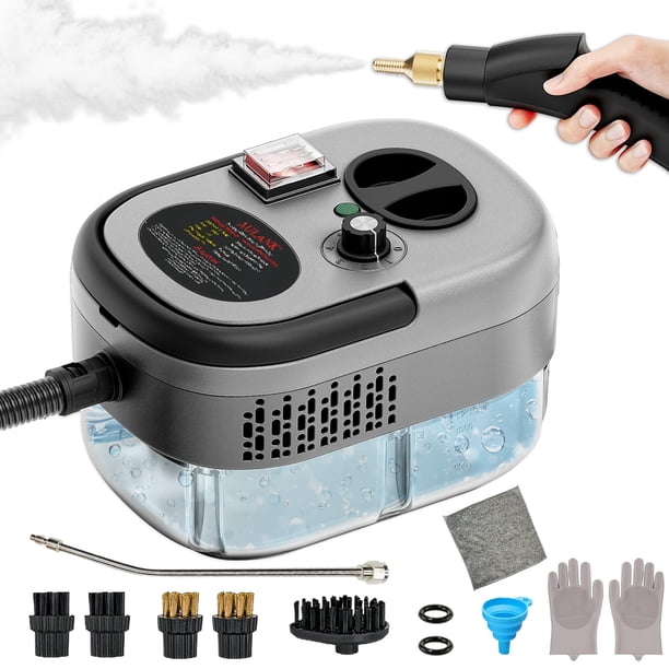 Limpiador a vapor AULANK 2500 W, tanque de alta temperatura, 3 bar y 1.2 litros