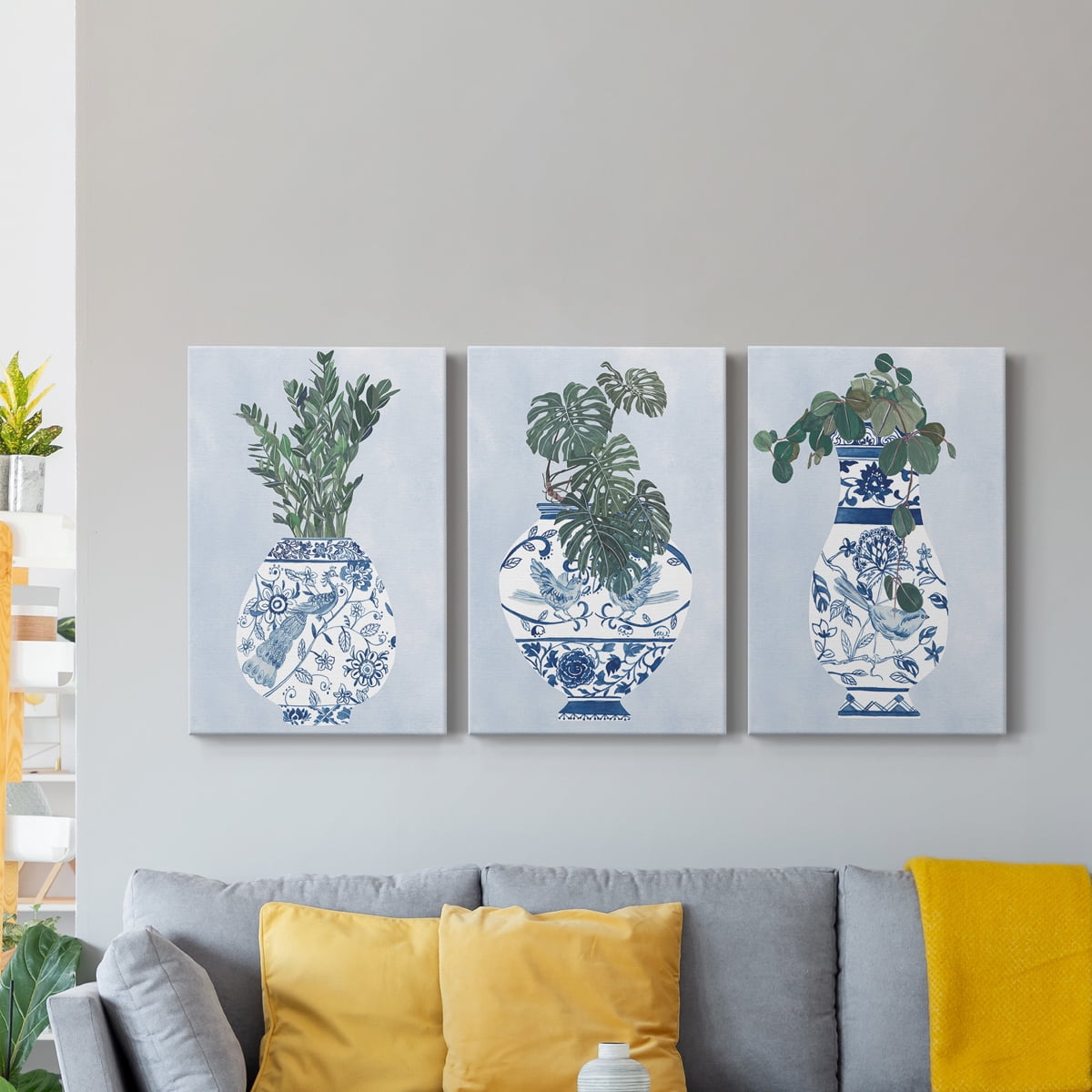 Moonlight Vase I Premium Gallery Wrapped Canvas - Ready to Hang - 8 x 12 Each
